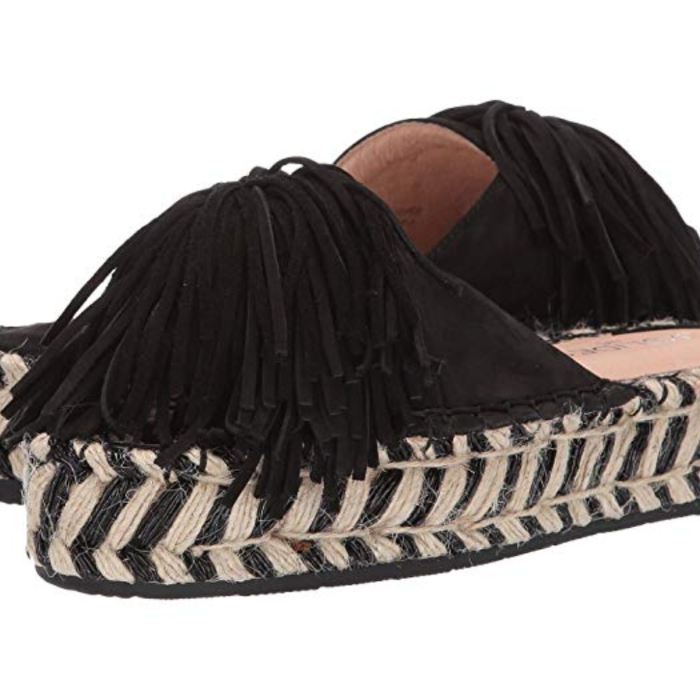 NEW NIB J SLIDES RUBY PLATFORM SANDALS BLACK SZ 11